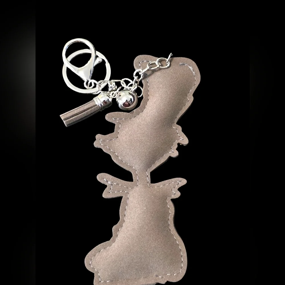 Cat in the Hat Rhinestone Bag Charm Bsg Charm Keychain